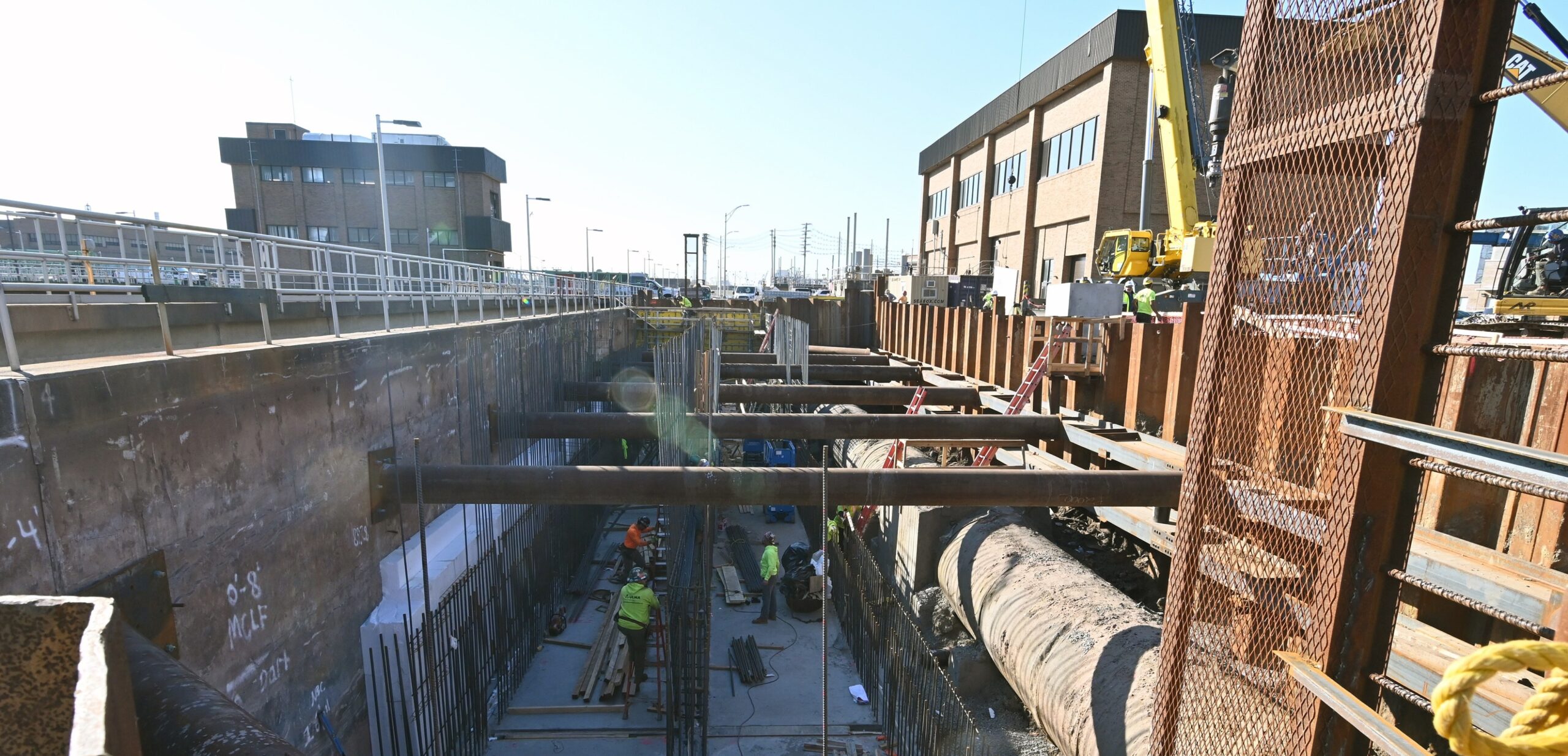 Trench excavation on a utility and heavy civil project